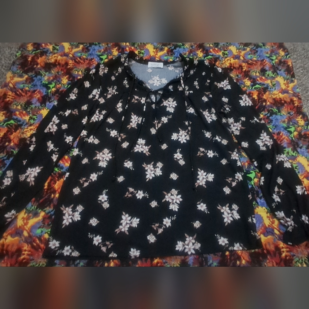 Kaileigh Long Sleeve Floral Blouse